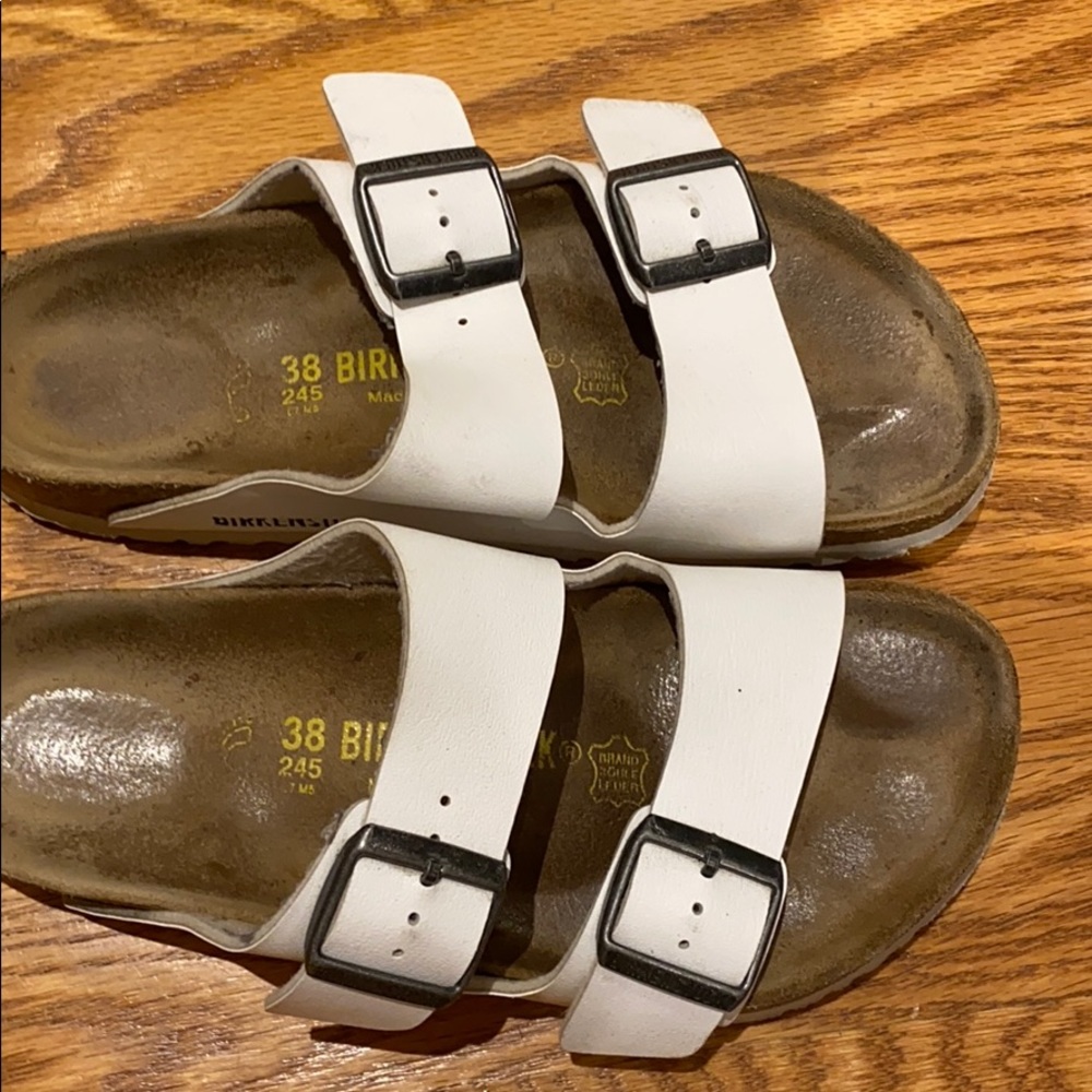 White Birkenstock size 38